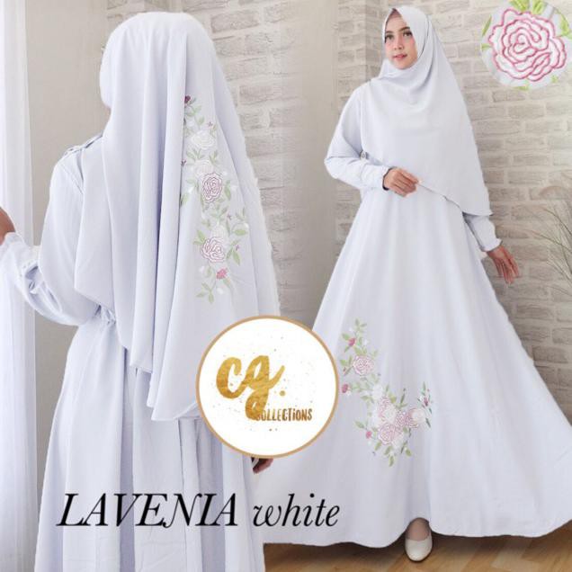 SALE Mayra Fatma Lavenia Syari Maxi Dres Hijab Jersey Crepe Wolfis Busui Gamis Hjb1356 HABISIN STOK