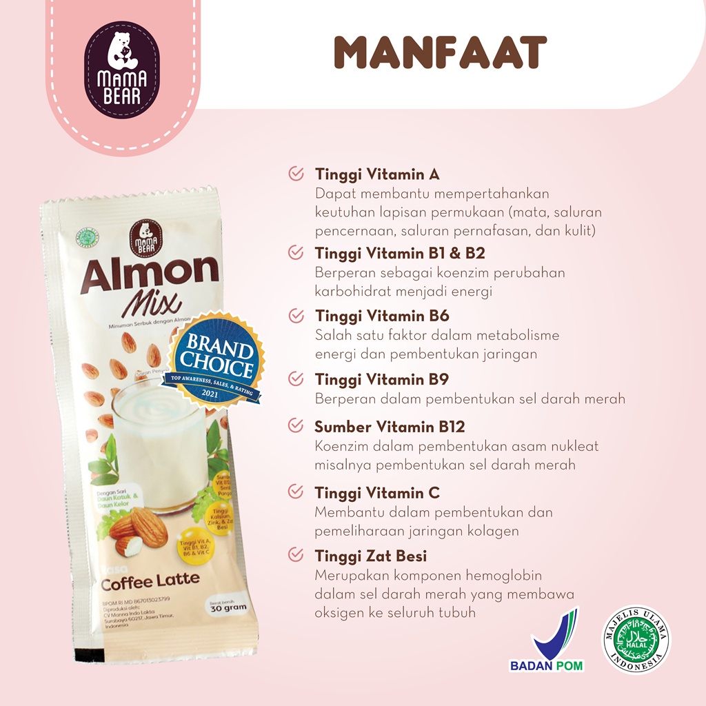 MamaBear Almon Mix Pelancar ASI Minuman Serbuk Pelancar ASI