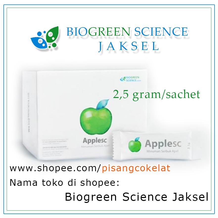 Applesc 2,5 gram Apple Stem Cell 2.5 Gram 30 sachets steam