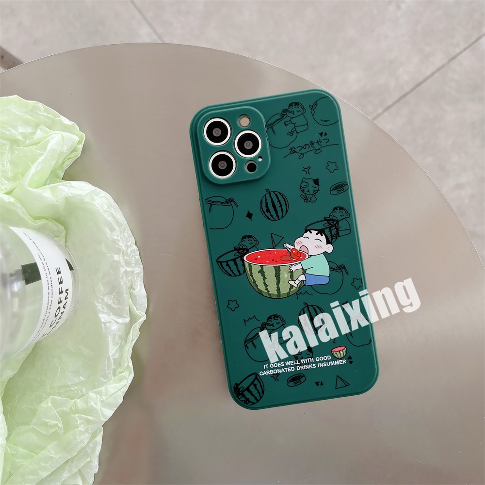 Soft Case Motif Crayon Shin-chan Untuk iPhone 11 Pro Max 13mini 12mini 14 / 13 / 12 / X Xs Max Xr 7plus 8plus 6 6s 7 8