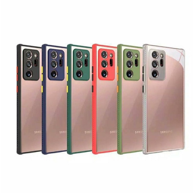 CLEAR HYBRID CASE WITH LENS PROTECTOR / case hp samsung / case hp iphone / case hp oppo / case hp vi