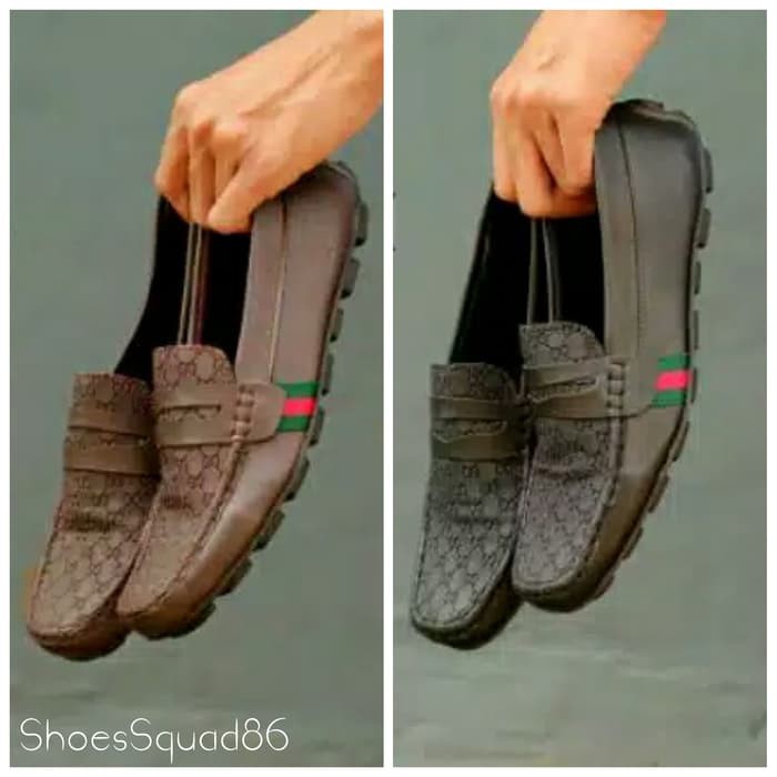 Order Langsung (GUCI) SEPATU GUCCI SLIP ON PRIA ELEGAN LOAFERS MEWAH ELEGAN SANTAI Berkualitas