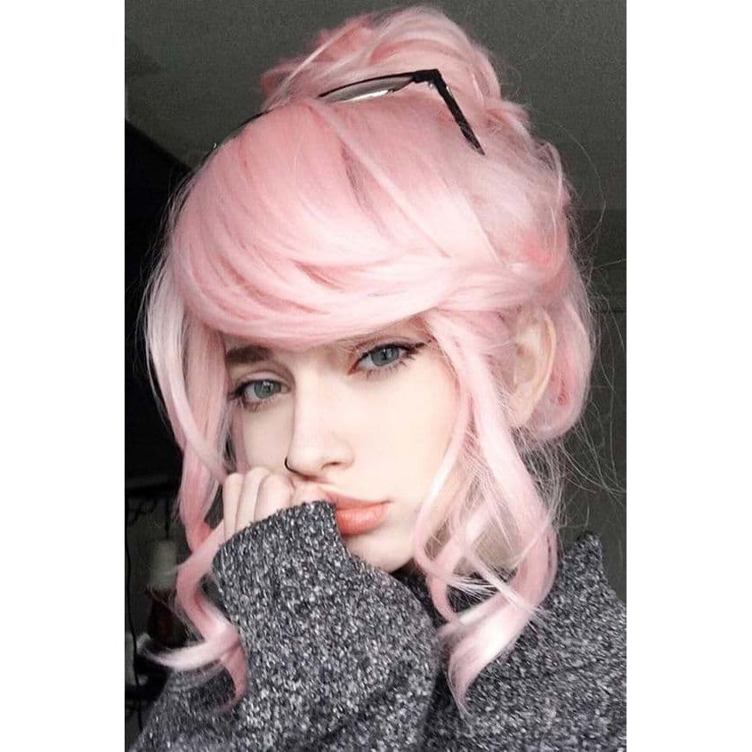 COLORE FRESCO BABY PINK CAT RAMBUT PINK MUDA BAHAN DASAR AIR TANPA TAMBAHAN DEVELOPER