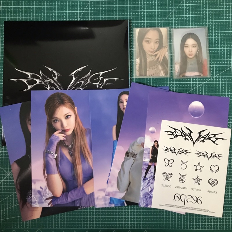(BACA DESK) ALBUM AESPA SYNK DIVE FULLSET UNSEALED GISELLE SET