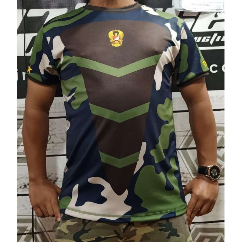 KAOS JERSEY JATAH KASAD LORENG TNI AD / PAKAIAN PRIA JERSEY TNI AD