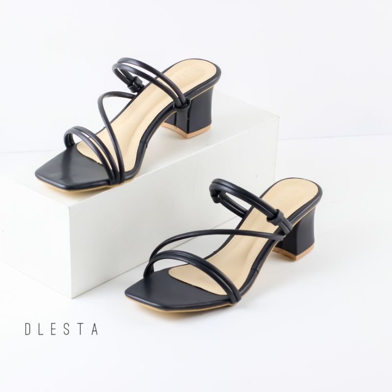 ADELLIA Heels chunky wanita 5 cm-DLESTA