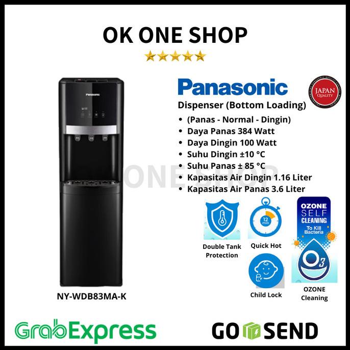 Panasonic WD83MA-K Water Dispenser [Galon Bawah]