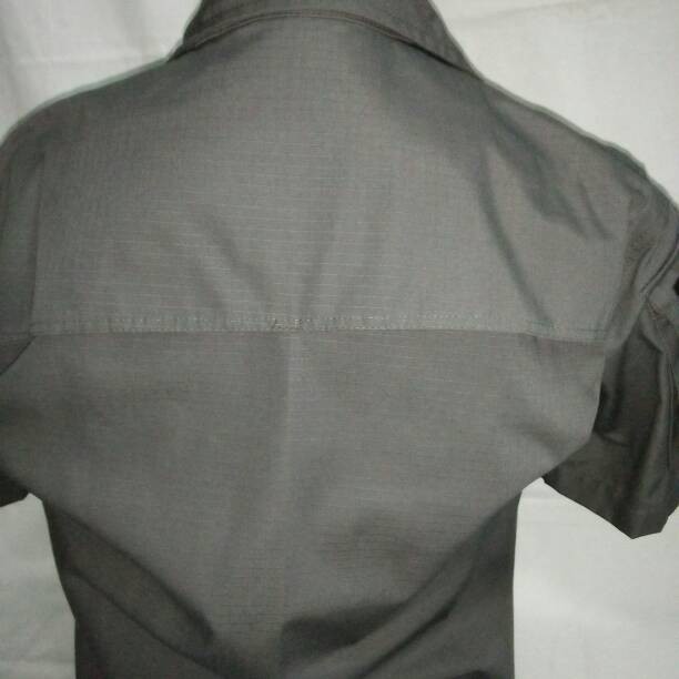 Kemeja Tactical/Helicon Dark Grey/Abu Tua Lengan Pendek Ripstop Katun