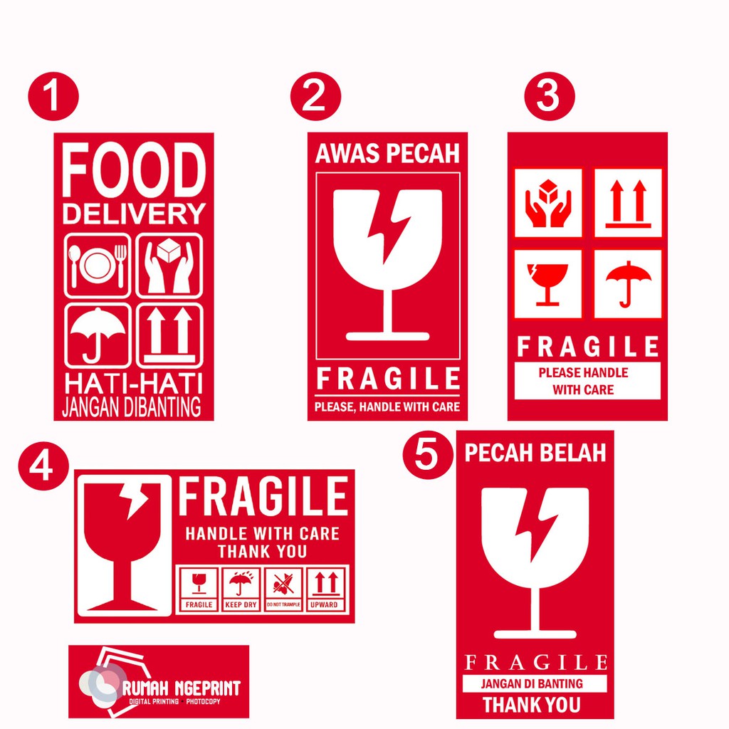 

[9x5] STIKER LABEL/ STIKER PENGIRIMAN OLSHOP/ STIKER FRAGILE/ STIKER HATI-HATI