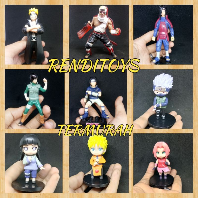 Action Figure Naruto Sasuke Kakashi Itachi - Mini Action Figure Naruto shippuden murah Action Figure Naruto Anime