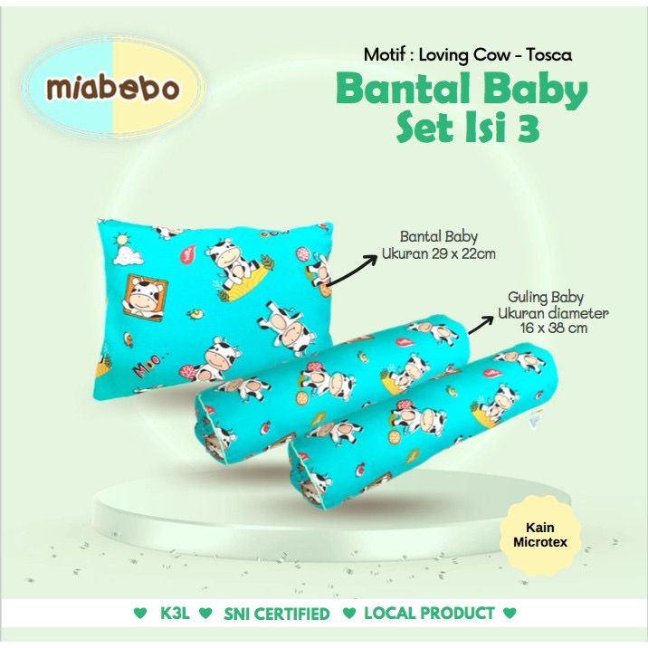 Miabebo Bantal Baby Set Isi 3 MB-006