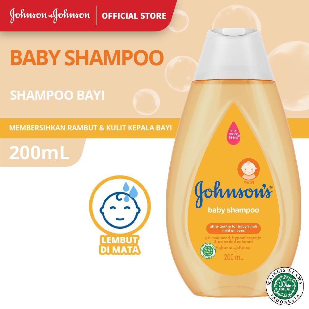 JOHNSON'S Gold Baby Shampoo - Shampo Bayi 50ml/ 100ml/ 200ml