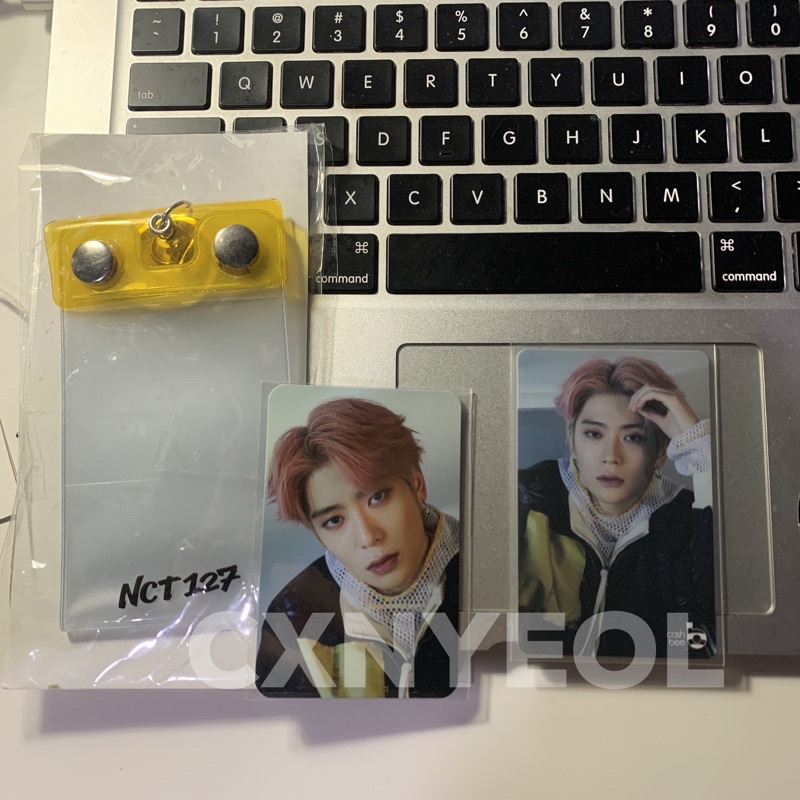 NCT 127 JAEHYUN SUPERHUMAN SUHUM CASHBEE KEYRING SET PHOTOCARD PC