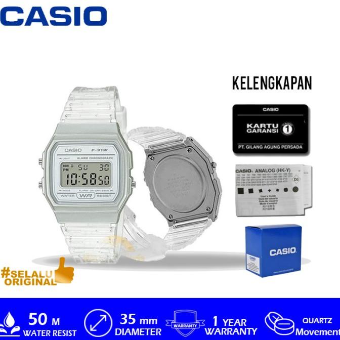 Casio General F-91WS-7DF/F-91WS-7DF/F-91WS Original Murah Termurah