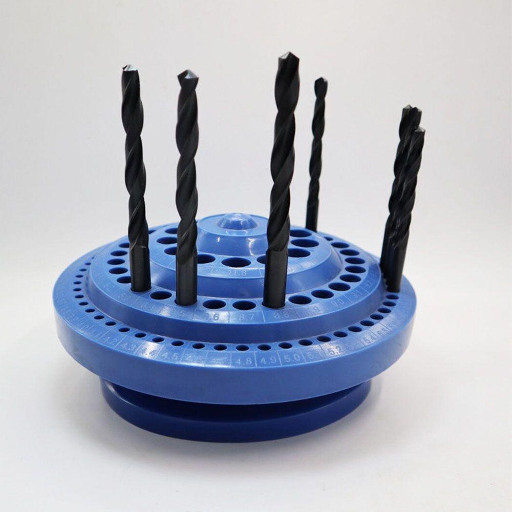 Solighter Tempat Penyimpanan Mata Bor Case Portable Organizer Stand Household Drill Bit Storage Box