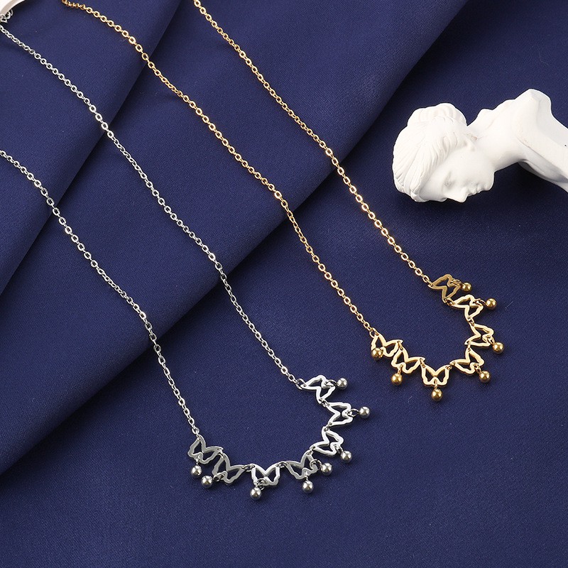 ESGE KALUNG TITANIUM SILVER (AGAPE) / KALUNG BAJA KALUNG SILVER KALUNG ANTI AIR KALUNG ANTI KARAT KALUNG BAJA TITANIUM AKSESORIS WANITA PERHIASAN WANITA KALUNG RANTAI PANJANG KALUNG KOREA NECKLACE WANITA KALUNG IMPORT PERHIASAN WANITA KALUNG IMPORT WANITA