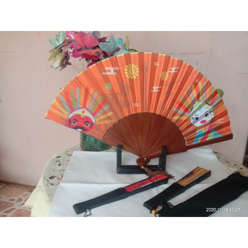 Kipas Kayu Printing besar Ondel-ondel