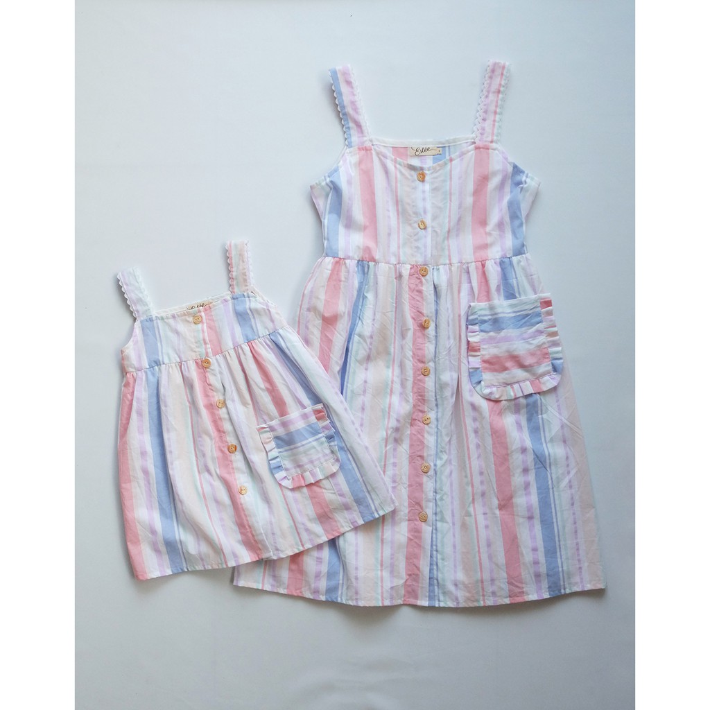 Estee - YEONA DRESS (Dress Couple Katun Summer Ibu Anak)