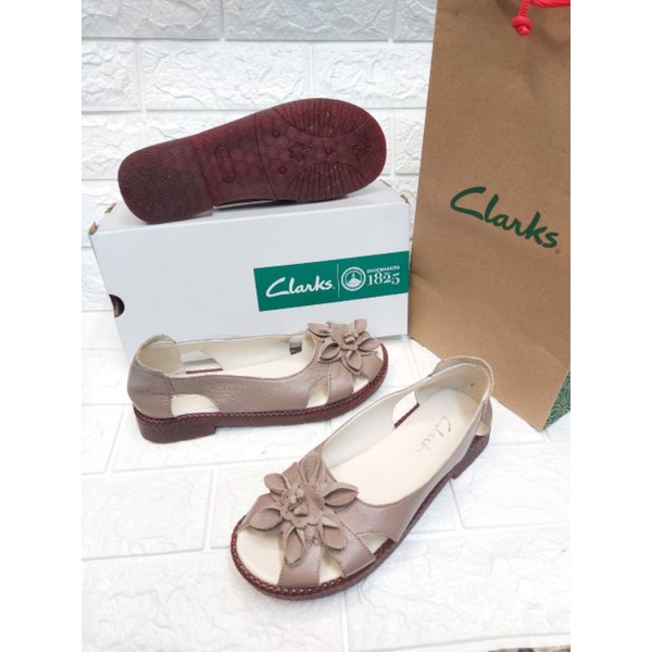 Sepatu Clarks flat RG-7961 / Clarks wanita flat