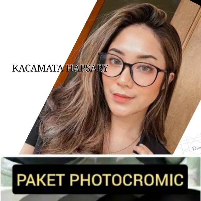 KACAMATA MINUS PHOTOCROMIC, KACA MATA WANITA TERBARU DAN ANTI UV, KACAMATA BACA