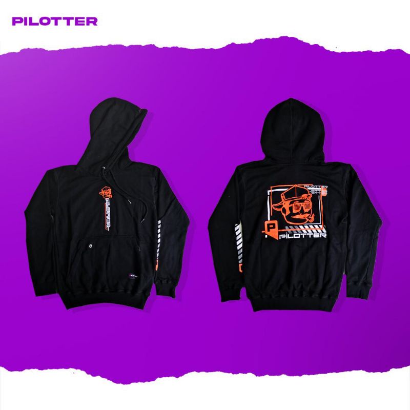 JAKET HOODIE PILOTTER JERUK ORIGINAL FREE STIKER JAKET PILOTTER HOODIE PILOTTER ORIGINAL