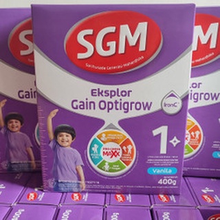 SGM EKSPLOR GAIN OPTIGROW VANILA 1+ 400 GRAM