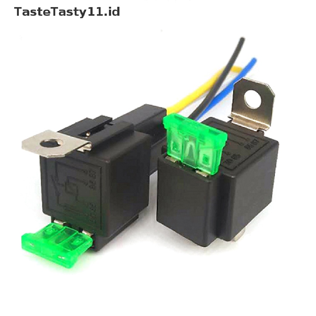 1 Pc Relay Auto 4 Pin / 5Pin 30A Dengan Sekring Coil Tegangan 12V / 24V DC Untuk Kendaraan