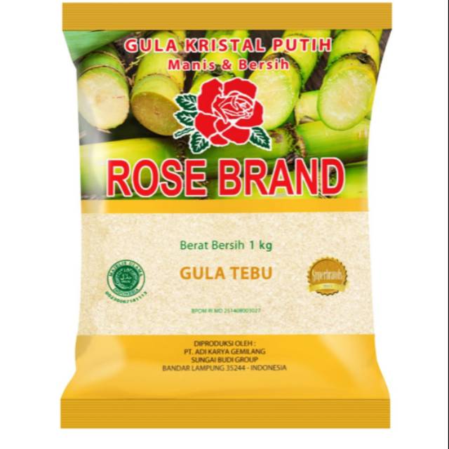 

ROSE BRAND Gula Tebu/FS gula kristal /GMP 1 kg