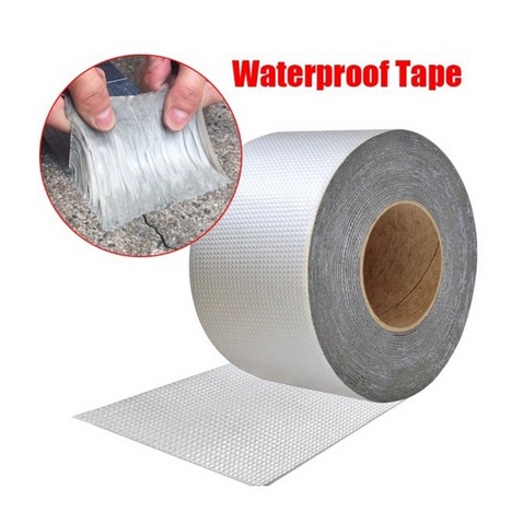 BB7 - Lakban Aluminium Foil Super Waterproof Tape / Lakban Anti Bocor Lem Anti Air Tambal