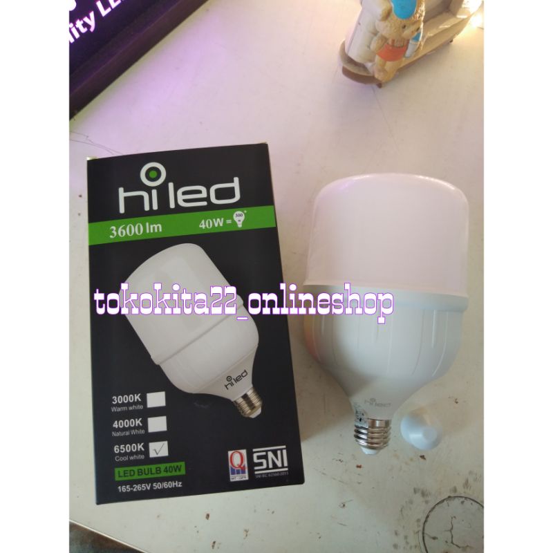 lampu bohlam led Hiled 40 watt e27