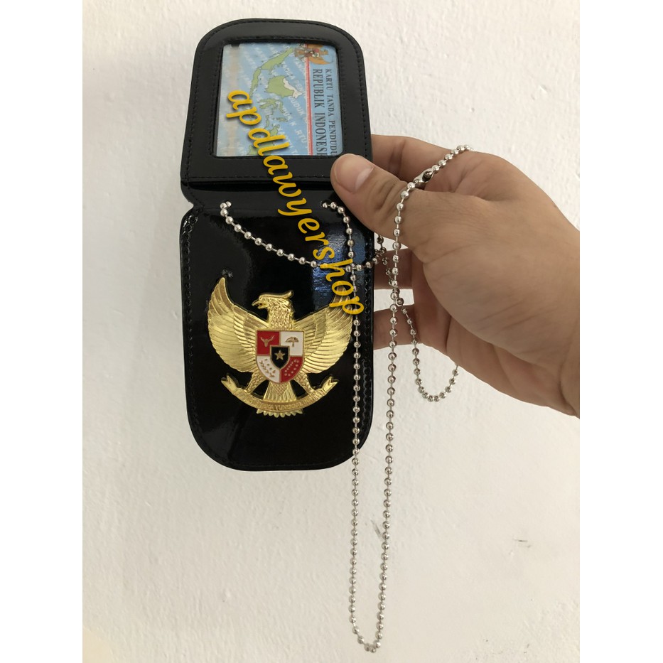 

Name Tag Id Card Dompet Kalung Lencana KTA Garuda RI kuningan teball