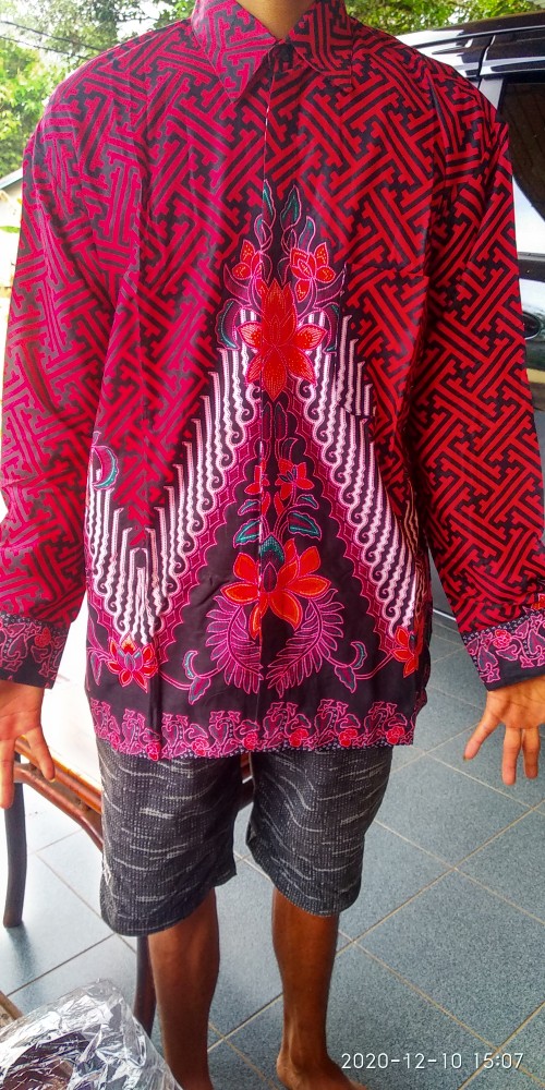 Nayaka Batik-couple Sarah Tille Slendang Payet Mutiara Lengan Panjang Termurah | Anjella Hauw Couple