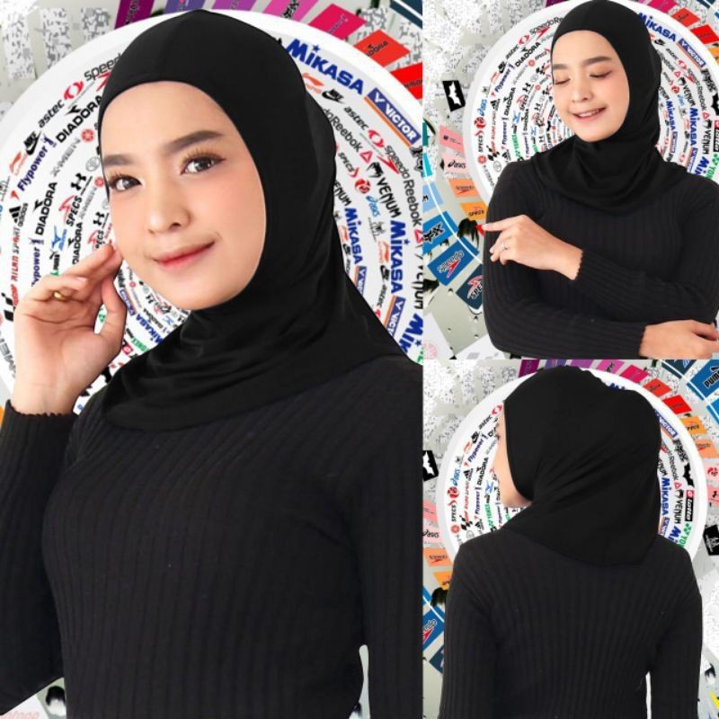 Jilbab olahraga topi renang pakaian renang muslimah hijab instan