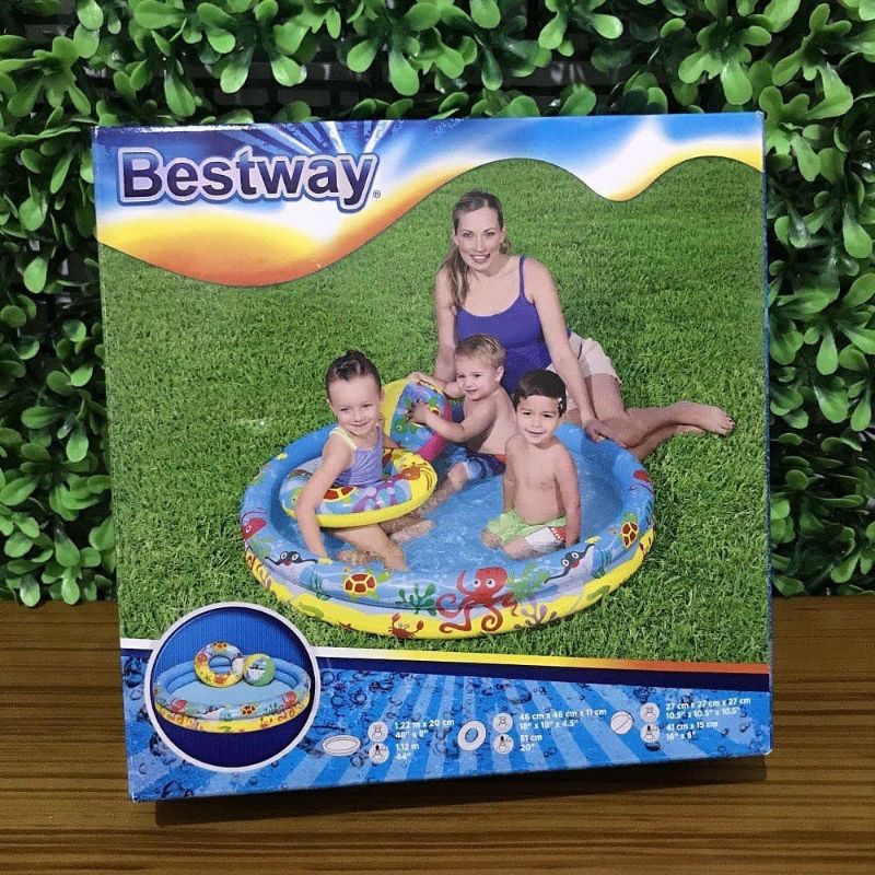 KOLAM CIRCLE + BONUS 122CM BESTWAY