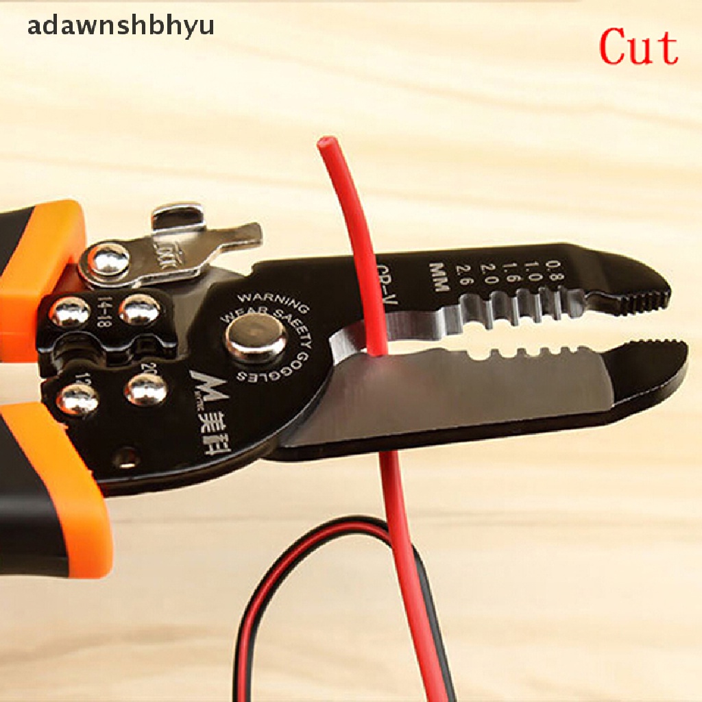 Adawnshbhyu Cable wire stripper cutter crimper Alat Tang crimping terminal Otomatis