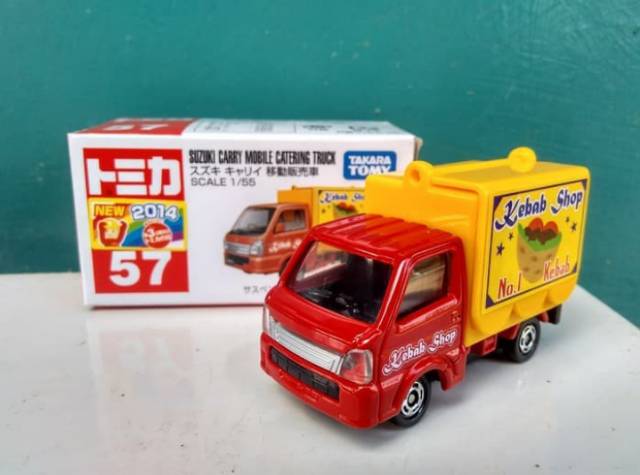 Tomica No 57 Suzuki carry mobile catering truck diecast truk murah