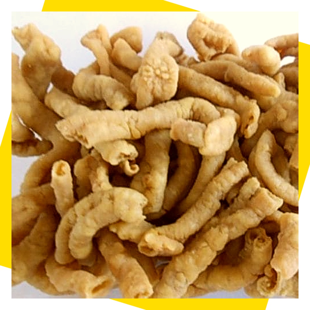 

Camilan Keripik Usus/ Usus Krispi