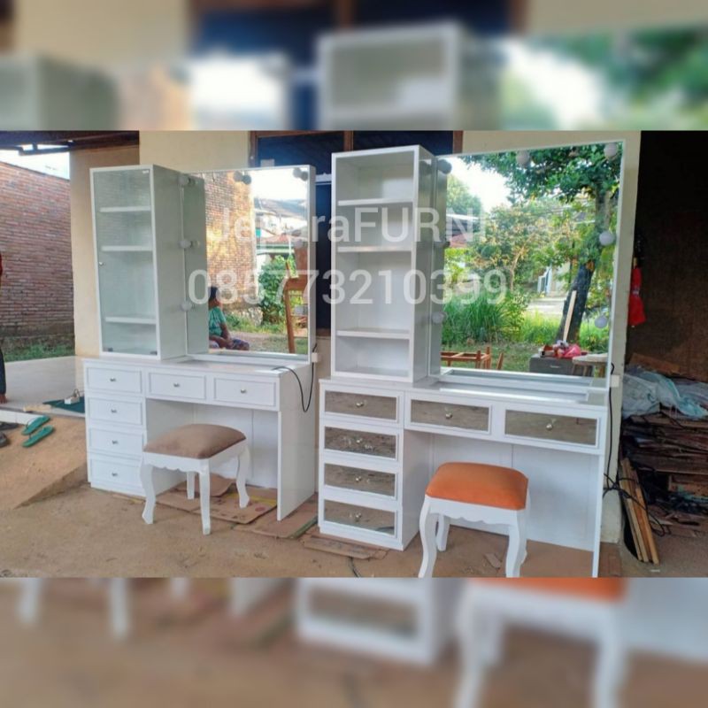 MEJA RIAS MAKEUP MEJA RIAS LAMPU MEJA RIAS KAYU JATI JEPARAFURNI