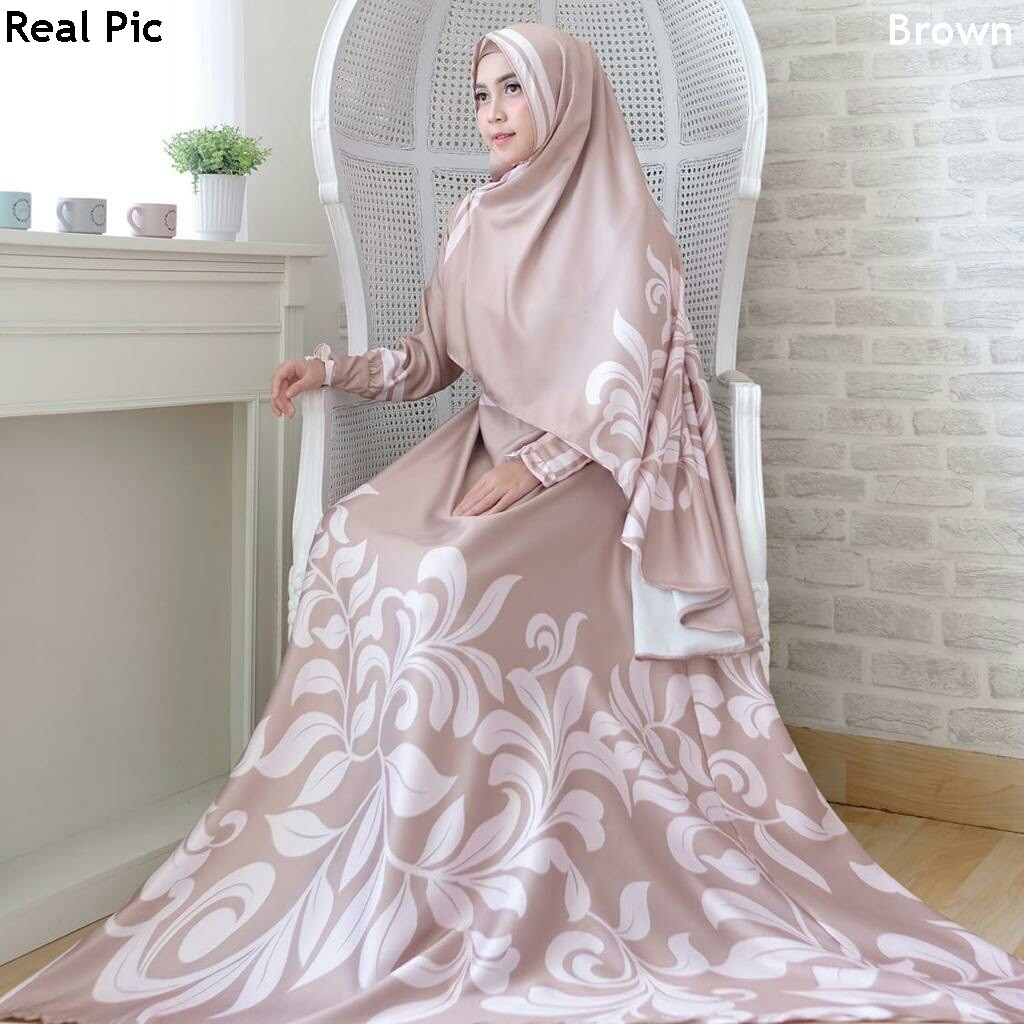 HOPYLOVY - GAMIS WANITA HASNA SYARI MAXMARA (Real Pic)