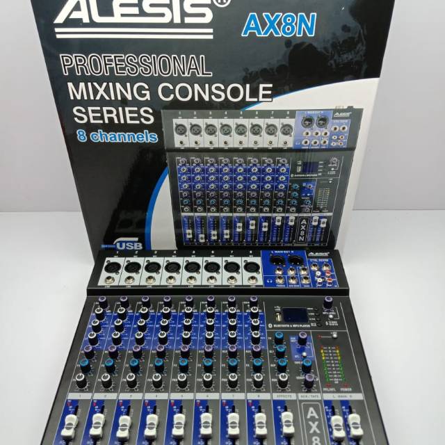 MIXER AUDIO ALESIS AX8N USB MP3 BLUETOTH KUALITAS TERBAIK