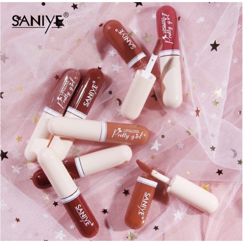 SANIYE 15 WARNA CAIR MINI KAPSUL LIP TINT MATTE LIPSTIK