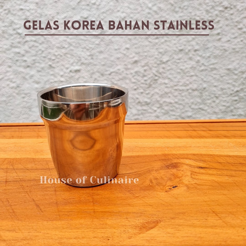 Gelas Korea Stainless Gelas Minum Korea