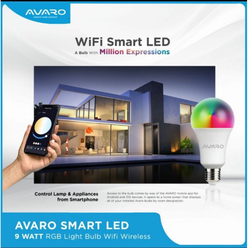 AVARO SMART BULD LED 9WATT 12WATT WIFI