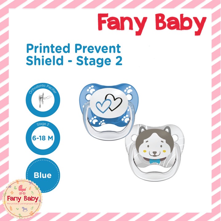 Dr.Brown's Prevent PRINTED SHIELD Pacifier-Stage 1 / Stage 2 - Boy/Girl Animal - 2Pack