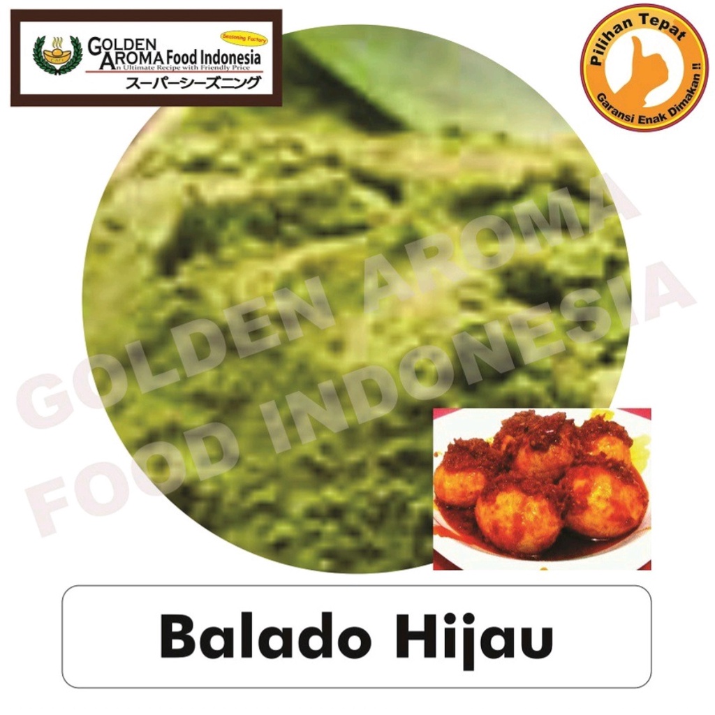 

Bumbu Tabur Rasa Balado Hijau 500gr Serbaguna Halal dan Murah