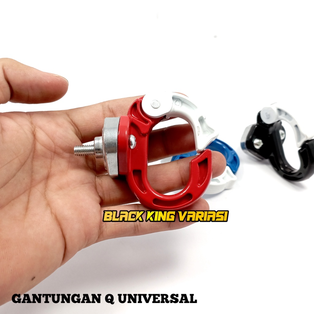 Gantungan Barang Q Pengait Kaitan Barang Model Q Universal Beat Vario Mio Aerox Nmax Pengait Barang Gantungan Motor Q