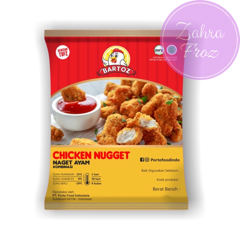 

BARTOZ CHICKEN NUGGET 250 GR | NAGET AYAM