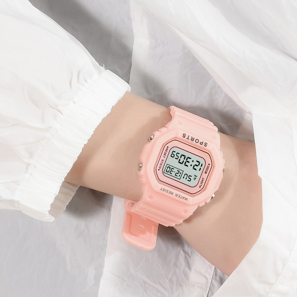 Jam Tangan Wanita A0022 jam tangan led elektronik kotak kecil