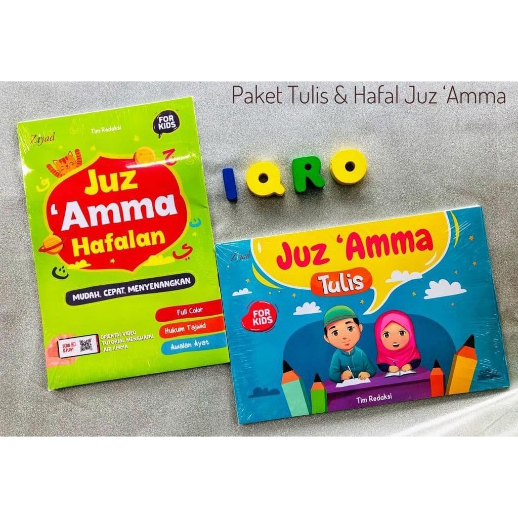 

Paket menghafal dan menulis juz amma for kids ISI 2 BUKU. Ziyad