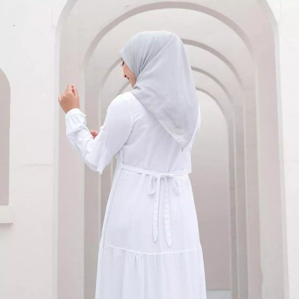 Gamis Putih Wanita Modern Gamis Polos Gamis Terbaru Gamis Busui Gamis Putih Wanita Gamis Manasik Gamis umroh Gamis Busui Gamis Lebaran Gamis Murah FH34